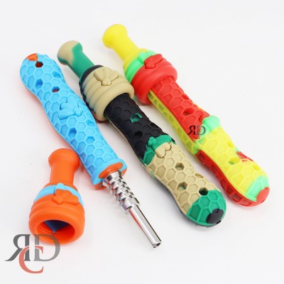 SILICONE BIG HONEY COMB NECTAR COLLECTOR WITH TITANIUM TIP NCS32 1 CT
